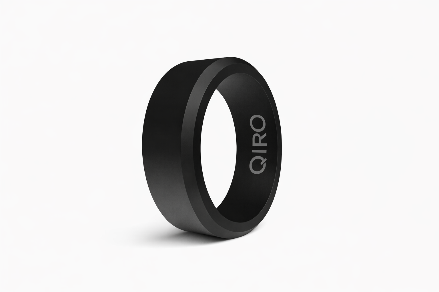 Silikonring Schwarz minimalistisch