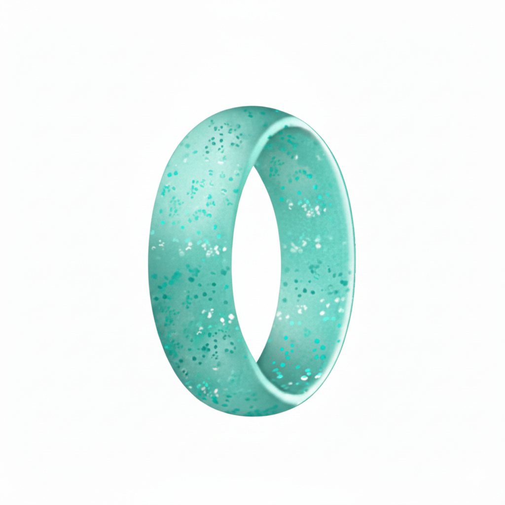 Silikonring Glitter Mint Sky von QIRO