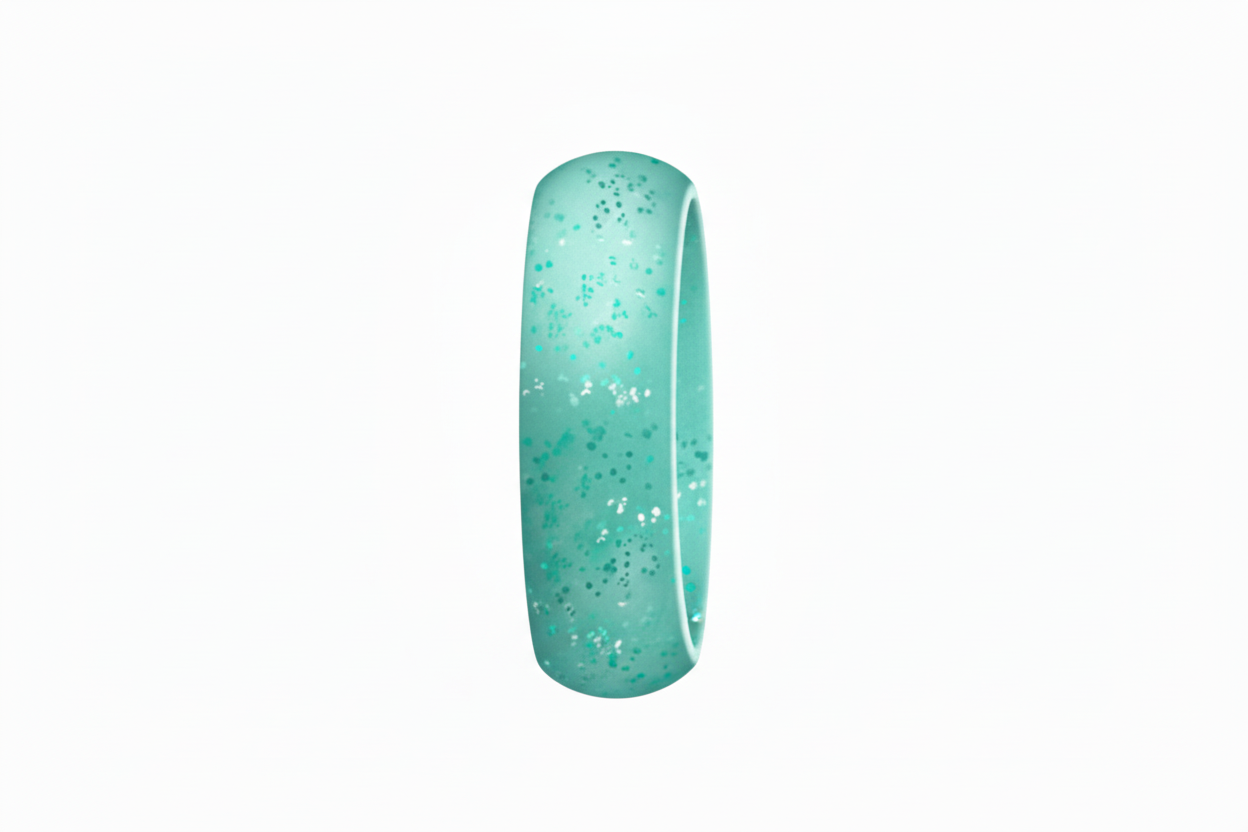 Glitter Mint Sky Ring von QIRO