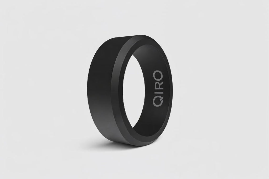 Silikonring Schwarz minimalistisch