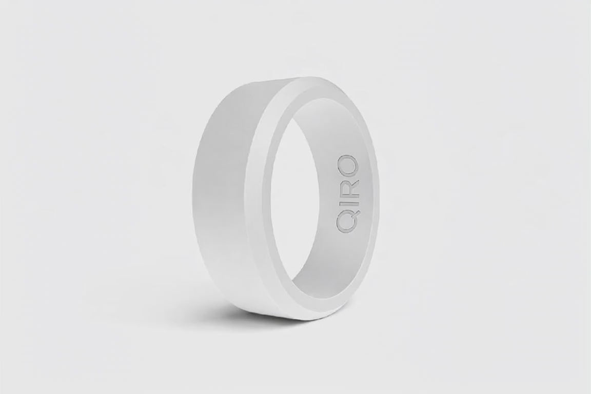 Silikonring Weiss minimalistisch